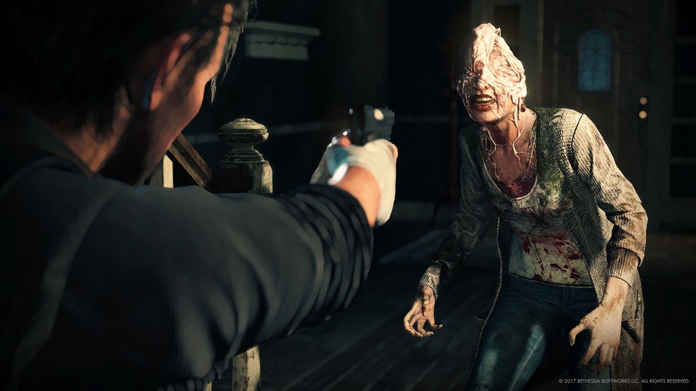 The Evil Within 2 tem elementos inspirados em Resident Evil — Foto: Divulgação/Bethesda Softworks