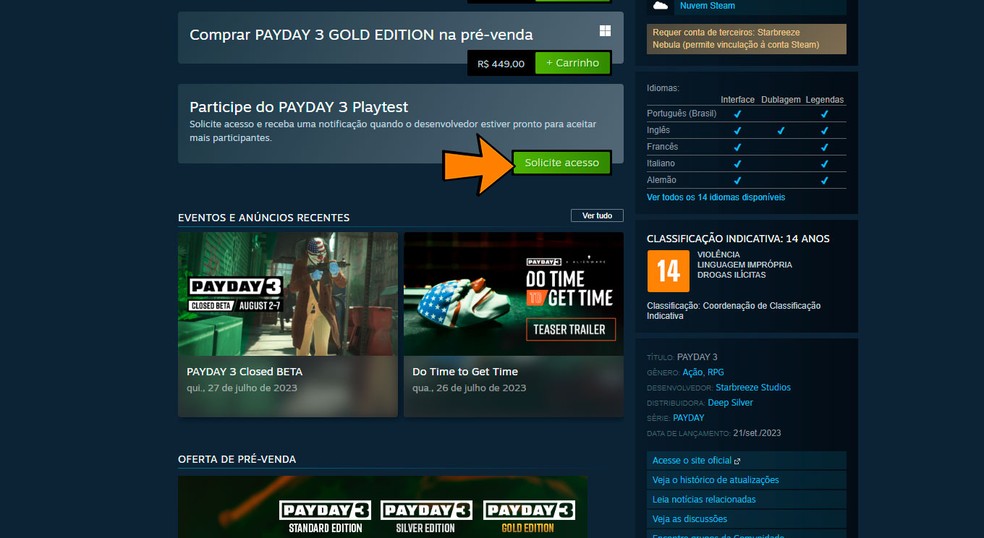 Payday 3: como baixar e jogar a beta do game no Xbox ou PC via Steam