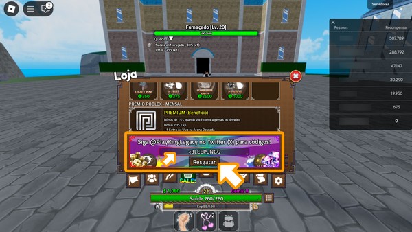Como resgatar códigos de King Legacy no Roblox para melhorar sua gameplay