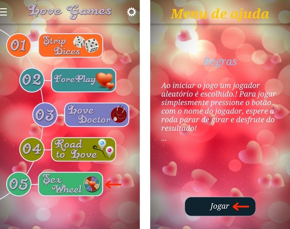 Jogo Amor & Sexo para Casais na App Store