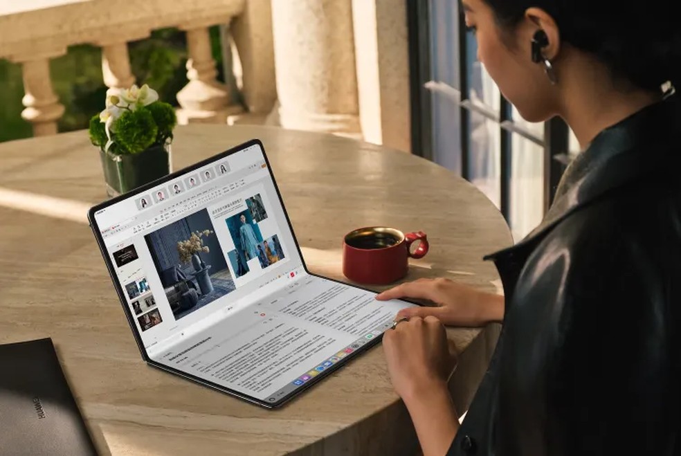 HUAWEI MateBook Fold ホワイト Notebook flexível? Huawei revela o ultrafino e dobrável MateBook Fold
