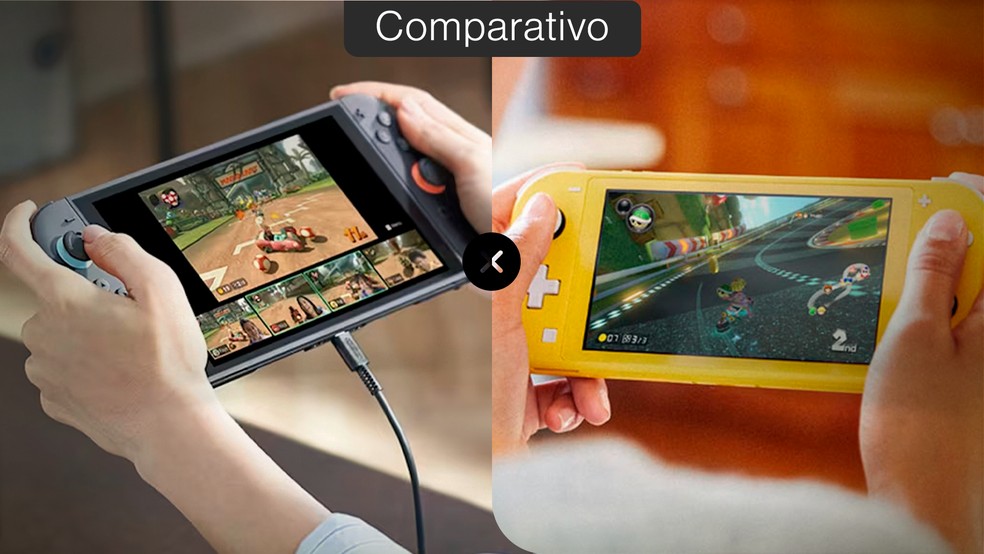 Nintendo Switch 2 Vs Nintendo Switch — Foto: João Marcelo Rodrigues/TechTudo