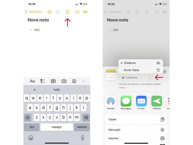 Como criar chat secreto no bloco de notas do Android e iPhone (iOS)