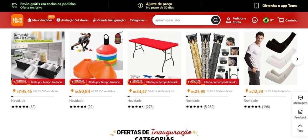 Temu é confiável? Saiba tudo sobre a nova loja rival da Shein e da Shopee