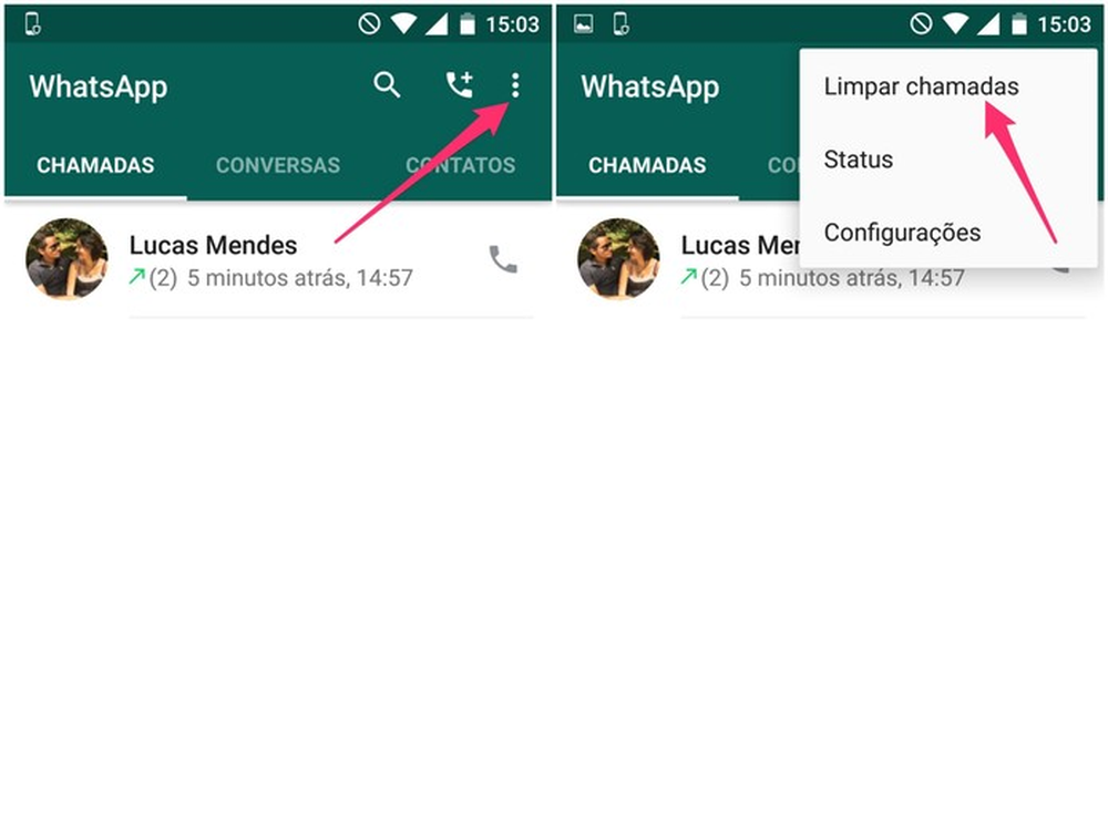 WhatsApp: como apagar o histórico de ligações feitas no app