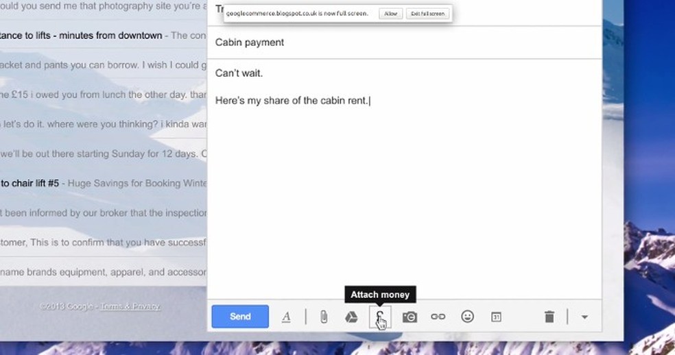 Envio de dinheiro pelo Gmail é feito via Google Wallet (Foto: Divulgação/ Google) — Foto: TechTudo