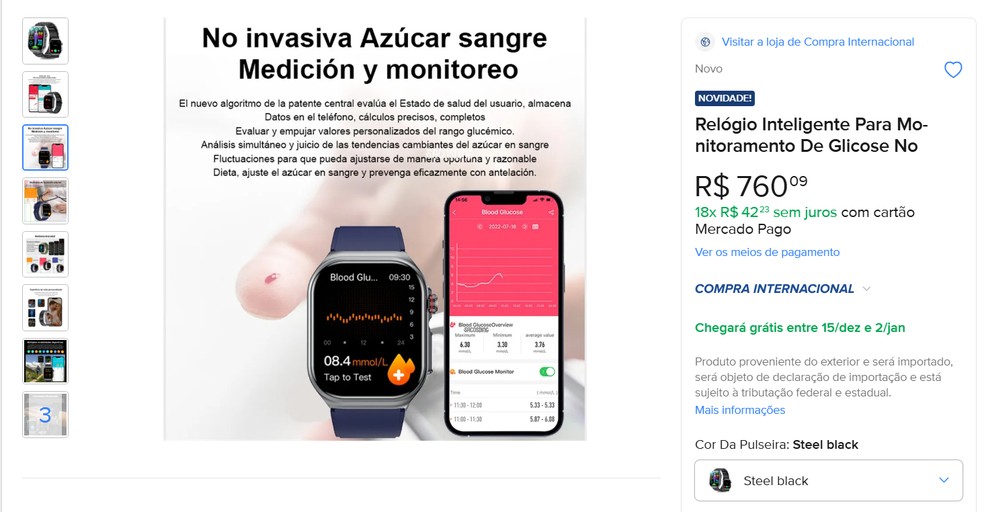  Reprodução/Mercado Livre