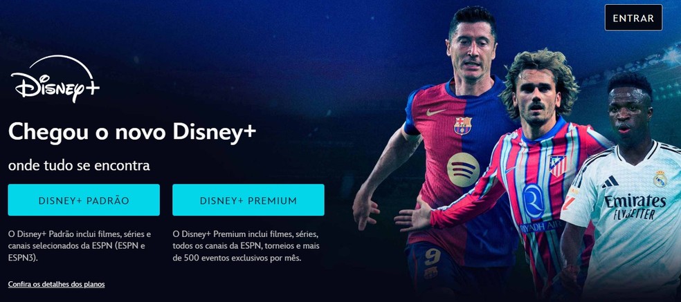 Onde assistir Super Bowl 2025? Disney+ transmite a partida online — Foto: Reprodução/Disney+