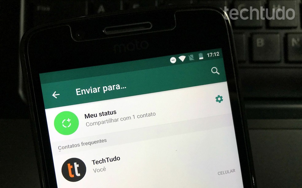 WhatsApp Web não permite publicar Status; função está disponível apenas no aplicativo do mensageiro — Foto: Rodrigo Fernandes/TechTudo