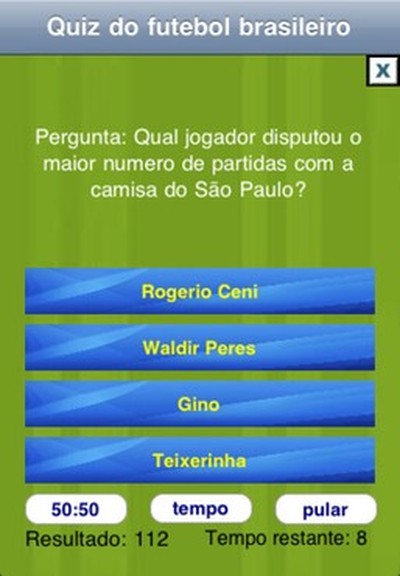 Quiz: Futebol Brasileiro, Software