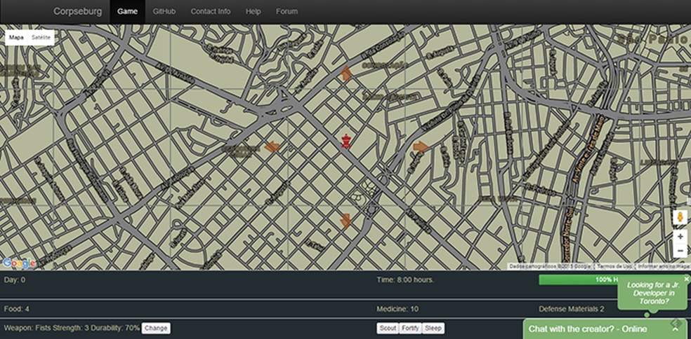 Aplicativo de iOS simula um holocausto zumbi pelo Google Maps
