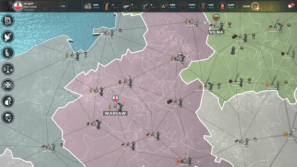 Monte a estratégia certa e leve sua nação a glória em Supremacy 1914 — Foto: Reprodução/Steam