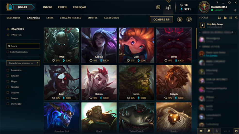 Como conseguir RP, Essência Azul e Experiência em League of Legends