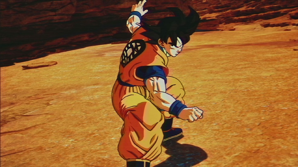 O mod de filtro clássico de TV para Dragon Ball Sparking! Zero faz o visual do game se aproximar de um episódio do desenho animado — Foto: Reprodução/Nexus Mods