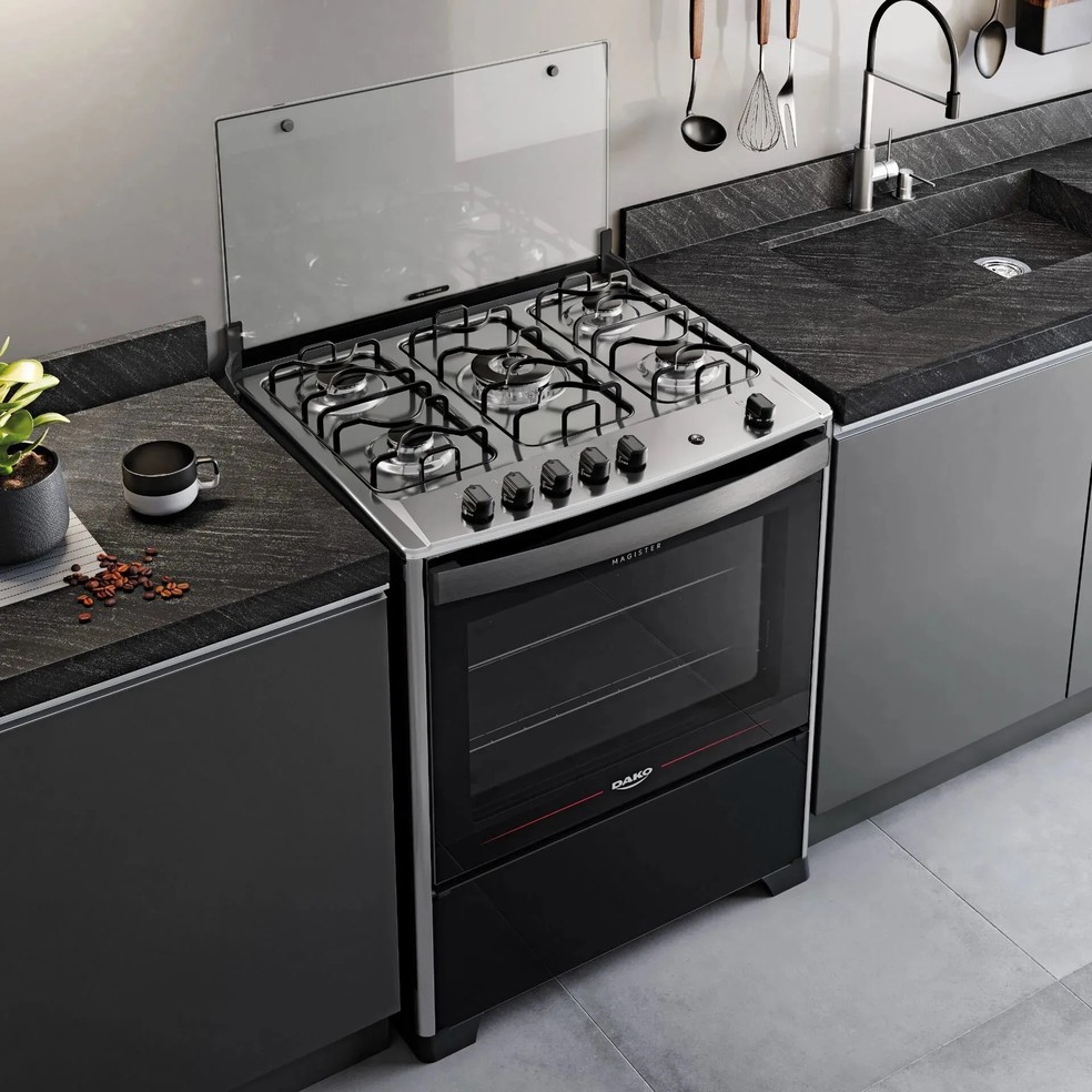 Fogão 5 bocas: acompanhe sete modelos disponíveis na Black Friday — Foto: Divulgação/Dako