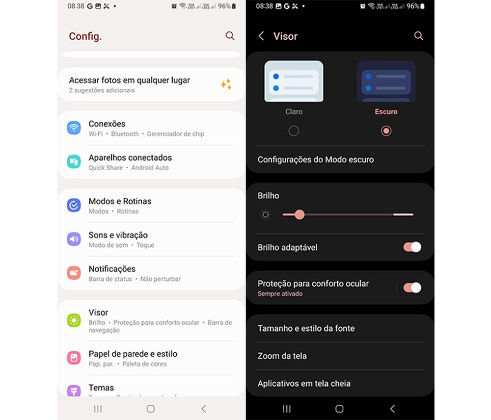 Tela preto e branco no Samsung? 4 formas de desativar a função