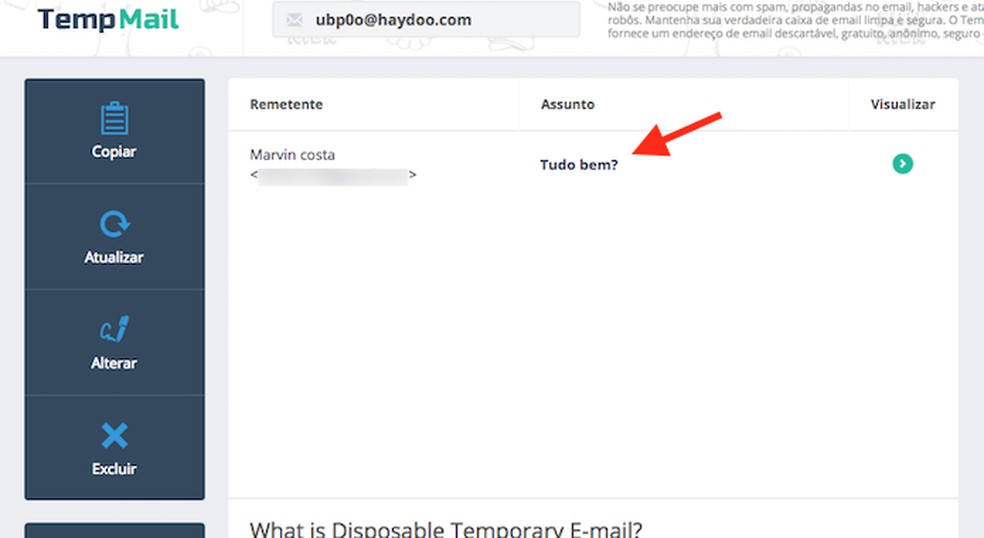 TempMailit — Endereço de e-mail descartável temporário
