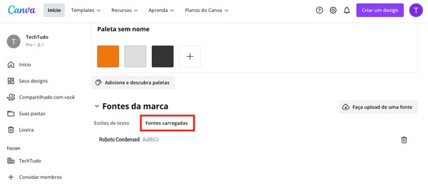 Como Adicionar Fontes No Canva