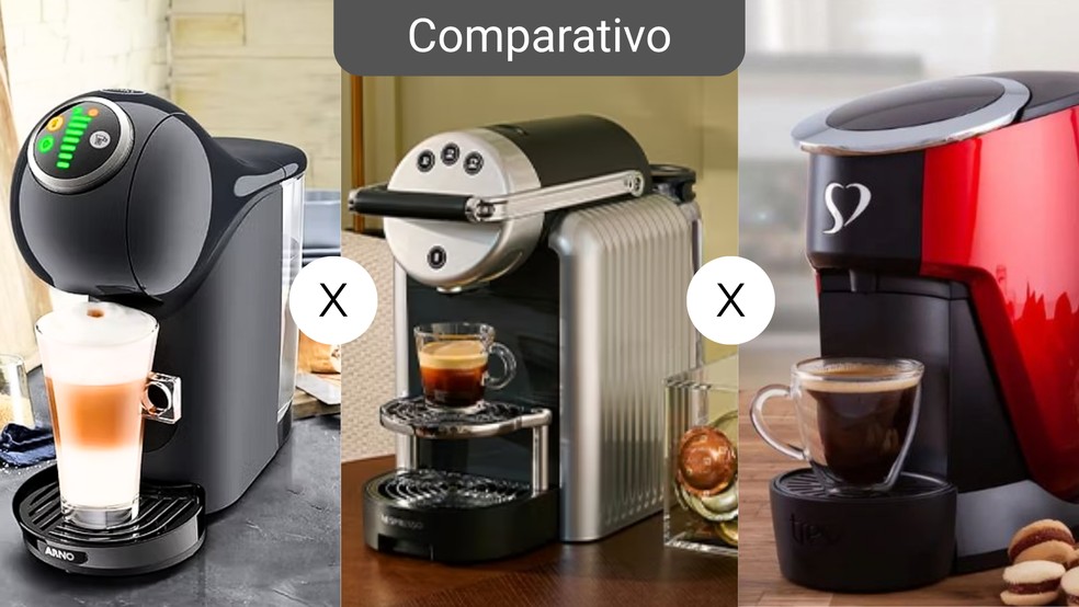 Dolce Gusto, Nespresso ou Três Corações? Veja qual marca faz as melhores cápsulas para cafeteira — Foto: Divulgação/Nestlé e Três Corações  Arte: TechTudo/Victor Silveira