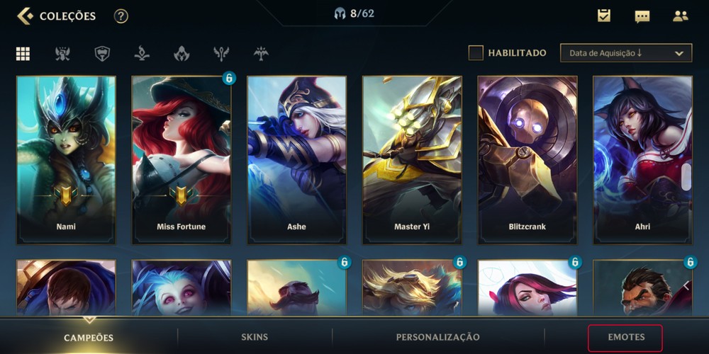 Como usar emote no Wild Rift, o LoL Mobile