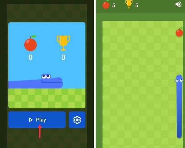 Como jogar Snake Game no PC ou celular