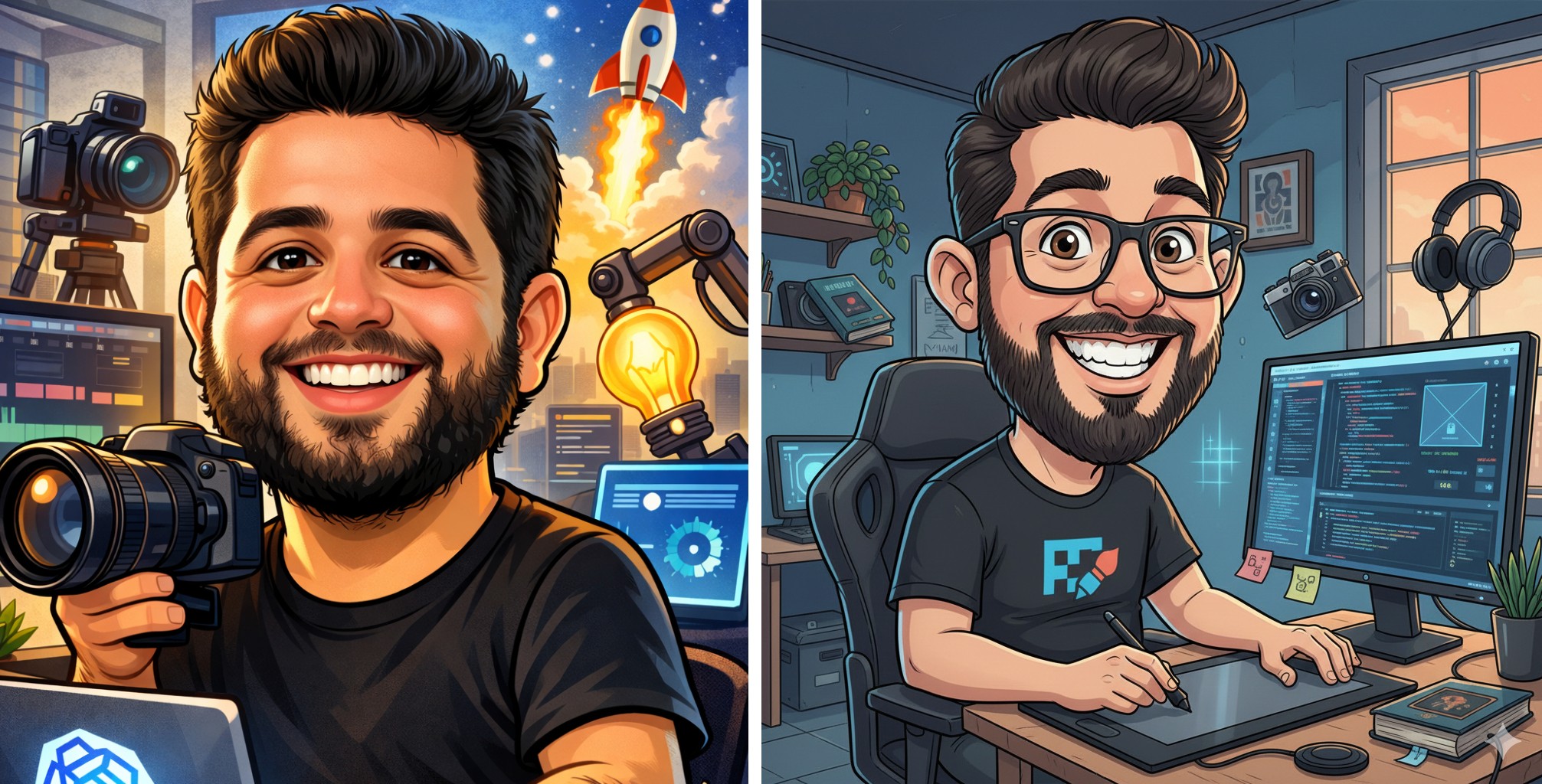 Nova trend do Instagram de caricatura fica melhor no ChatGPT ou Gemini? Veja