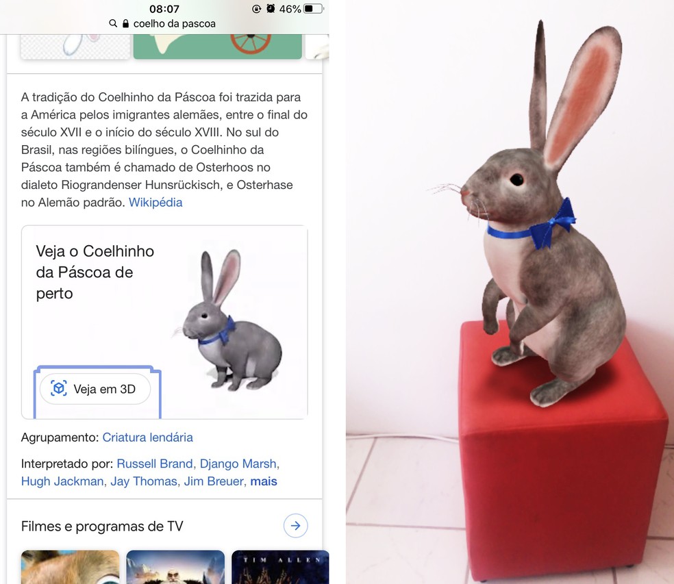 Google Brasil on X: 👉 Como ver os animais em 3D usando a busca do Google?  1️⃣Usando o seu smartphone, busque no Google o nome do animal que você quer  pesquisar. 2️⃣
