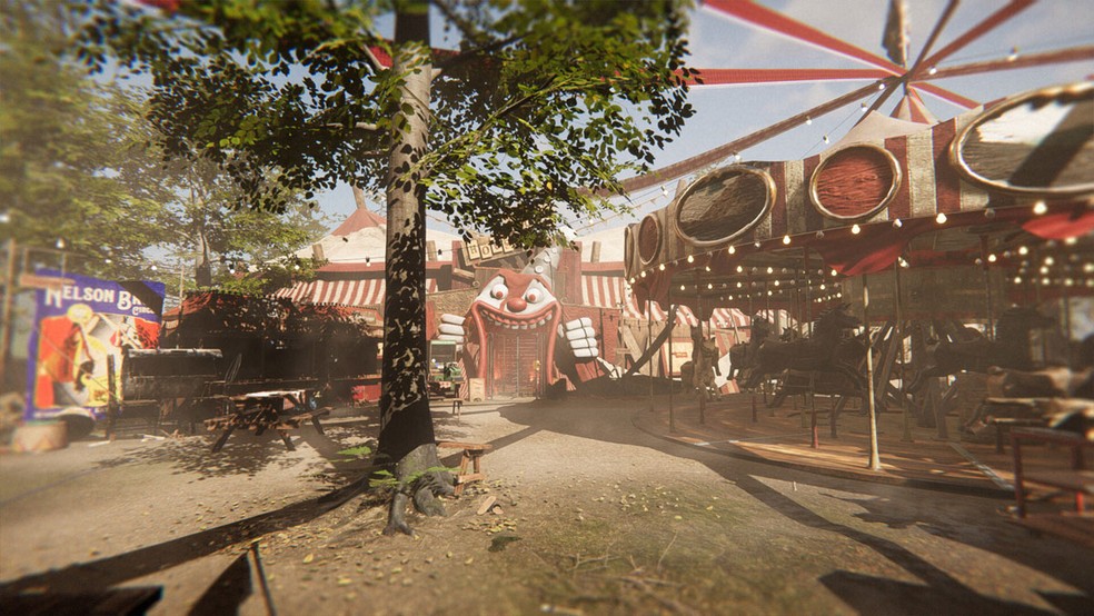 Reveil é um game de terror em primeira pessoa sobre um homem com um passado misterioso envolvendo o Circo dos Irmãos Nelson — Foto: Reprodução/Steam