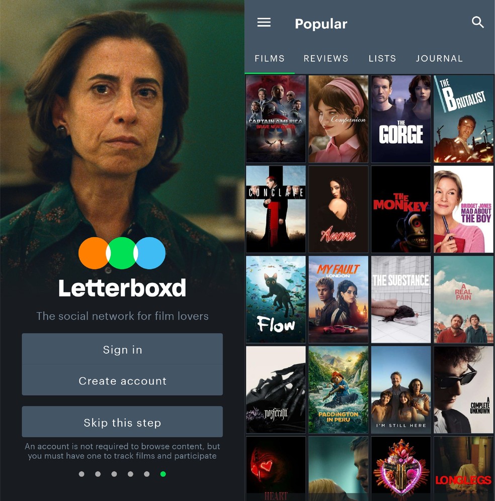 Crie listas de filmes assistidos e os que ainda deseja ver com o app Letterboxd