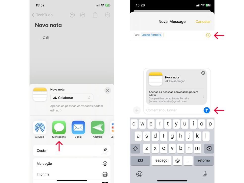 Como criar chat secreto no bloco de notas do Android e iPhone (iOS)