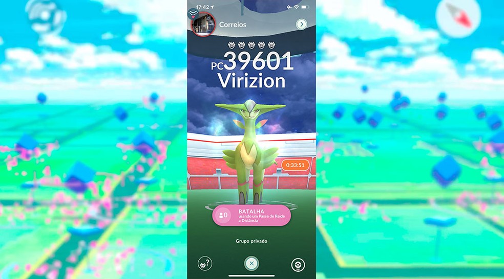 Como derrotar Virizion no Pokémon GO