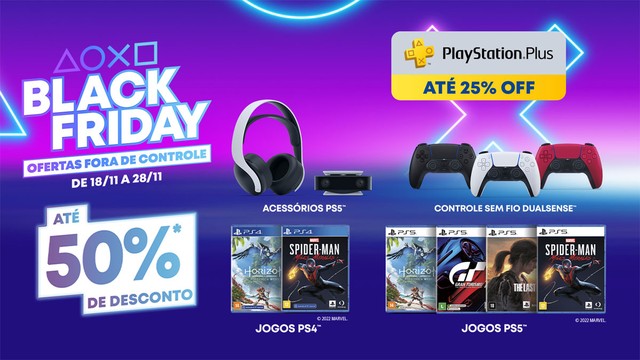 Black Friday PlayStation: veja as ofertas para aproveitar no PS4 e PS5