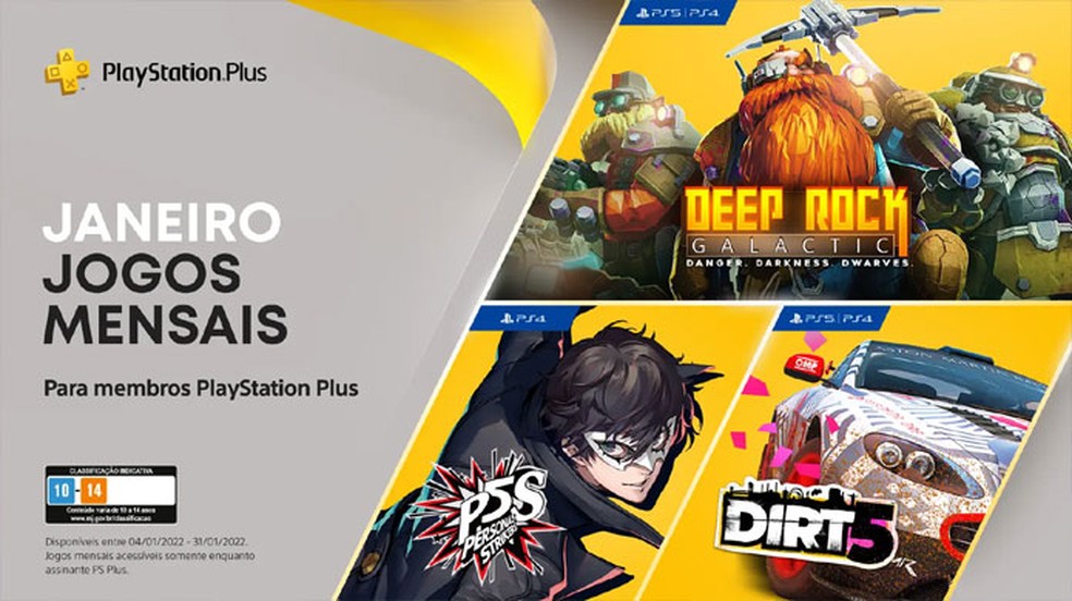 Persona 5 Strikers e Dirt 5 ficam grátis na PS Plus em janeiro de 2022