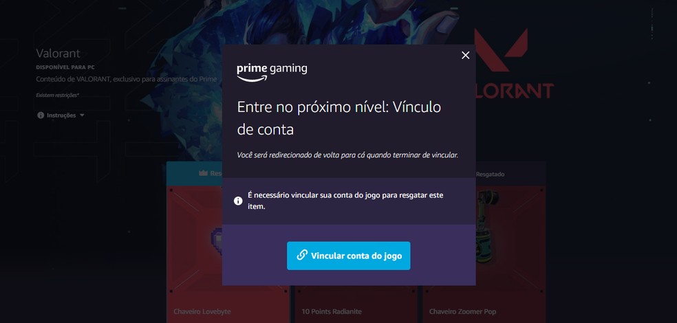 VALORANT - Prime Gaming já disponível! Conecte suas