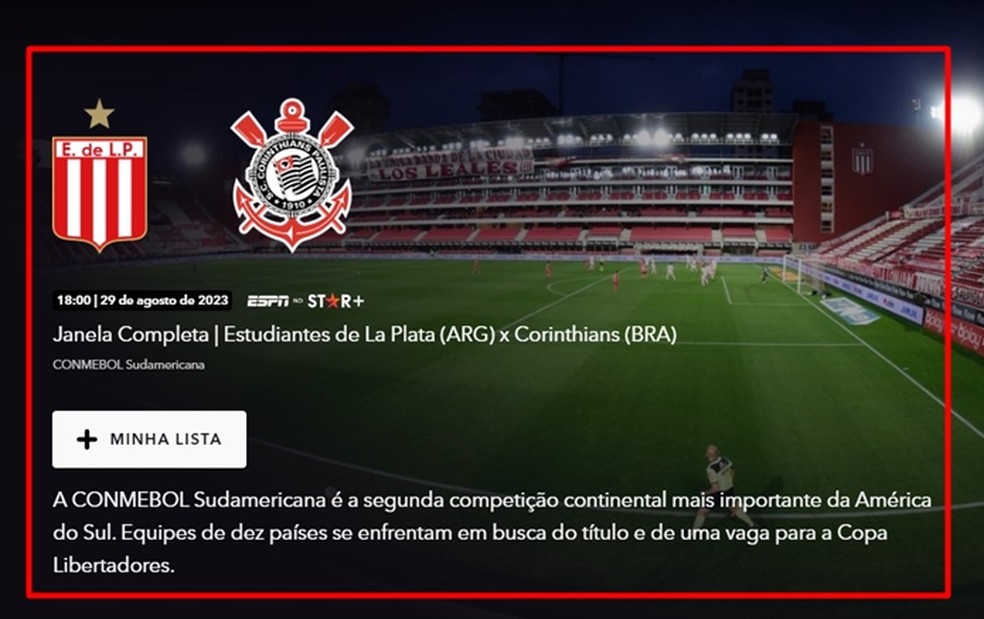 Estudiantes x Corinthians ao vivo: assista online de graça e na TV ao jogo  pela Sul-Americana