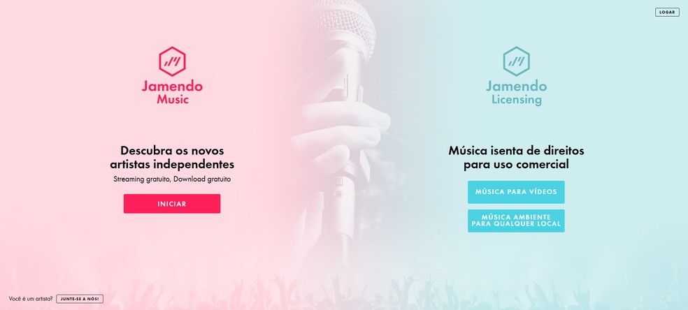  Reprodução/Jamendo