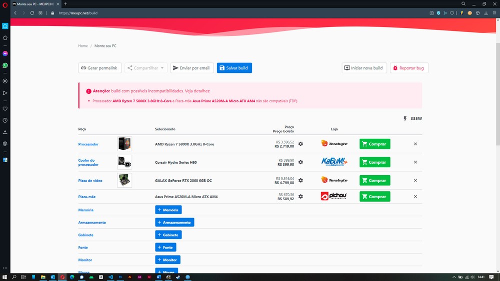 Como montar PC Gamer? Site 'meupc.net' ajuda a escolher peças e ver preço