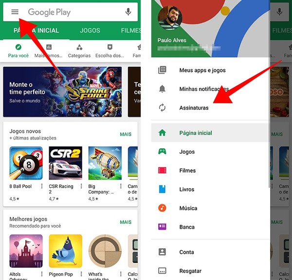Como cancelar compras no Google Play Store ou alterar a forma de pagamento  - Canaltech