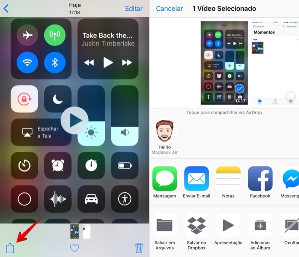 Como gravar a tela do iPhone no iOS 11 sem instalar apps extras