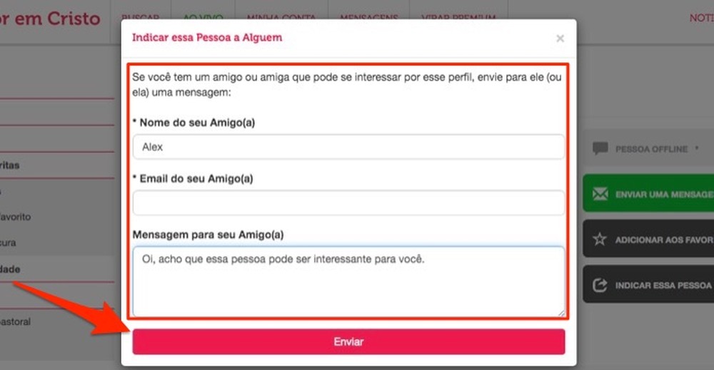 Como usar o Amor em Cristo, site de relacionamento para evangélicos