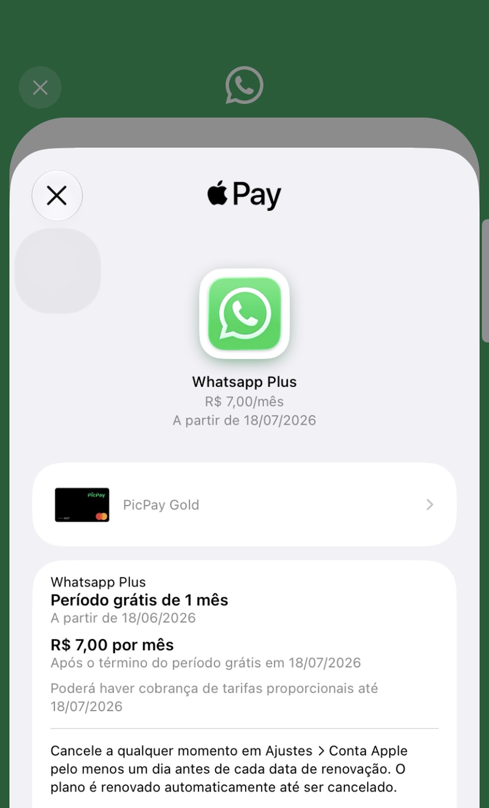  Reprodução/ WhatsApp