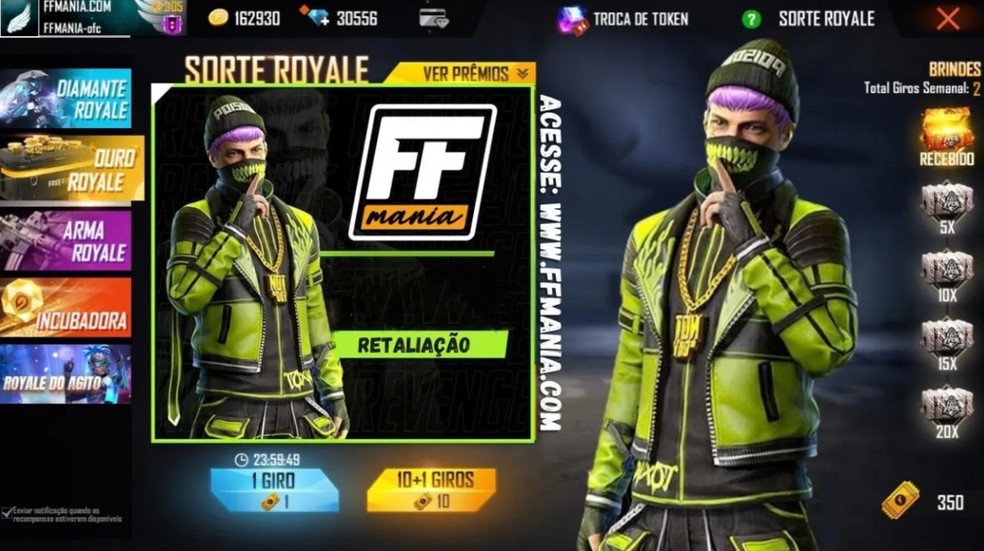  Reprodução/Free Fire Mania