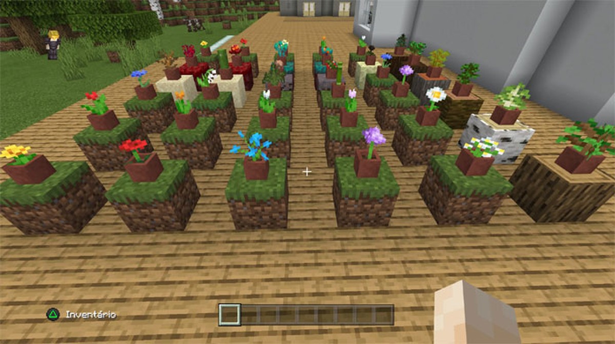 Decoração para plantação inicial no Minecraft! - tutorial 