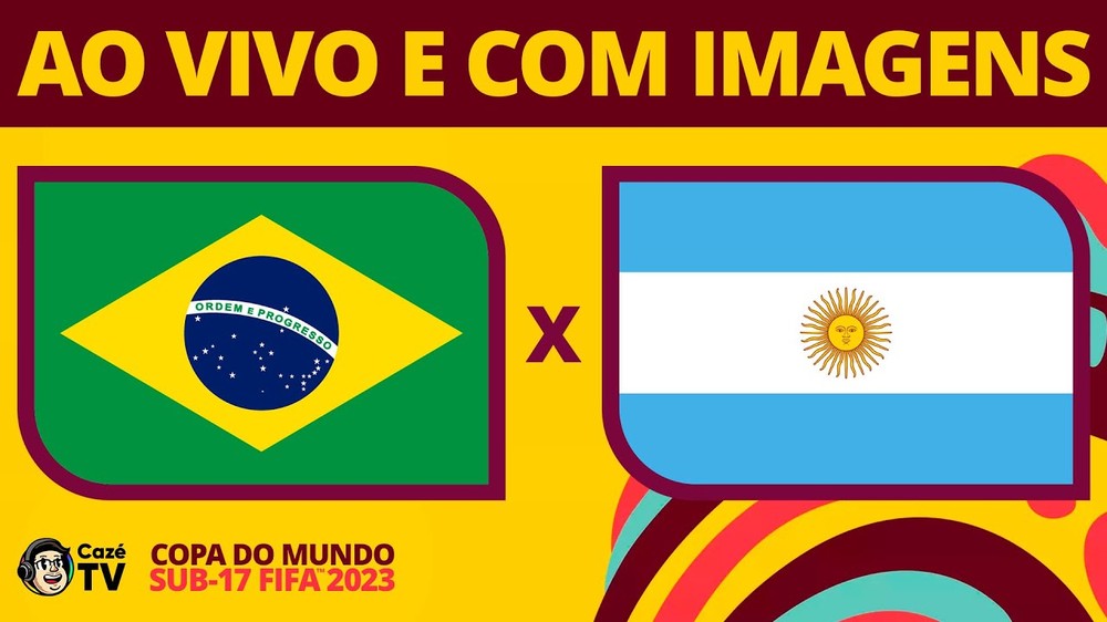 Mundial Sub-17: como assistir a Brasil x Argentina ao vivo na CazéTV