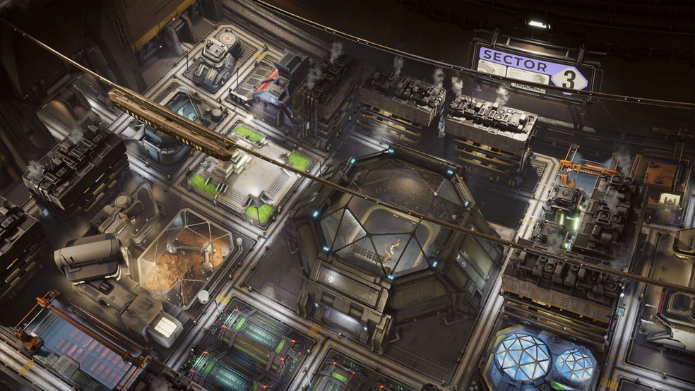 Em Ixion jogadores precisam construir uma cidade espacial para a humanidade e tomar decisões difíceis sobre sua sobrevivência — Foto: Reprodução/Steam