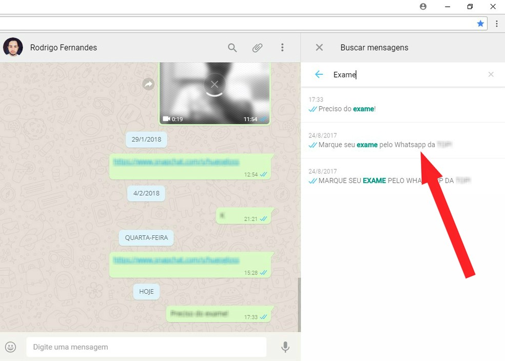 Como encontrar conversas antigas no WhatsApp Web