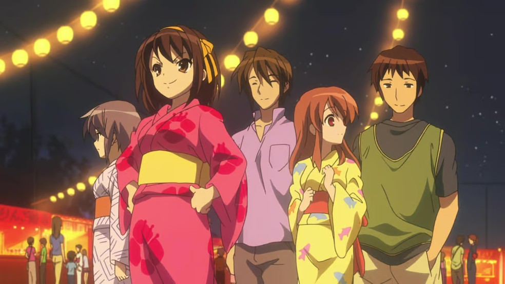 Arco Agosto Infinito é até hoje motivo de desaprovação entre os fãs de Suzumiya Haruhi no Yuuutsu — Foto: Reprodução/The Movie Database