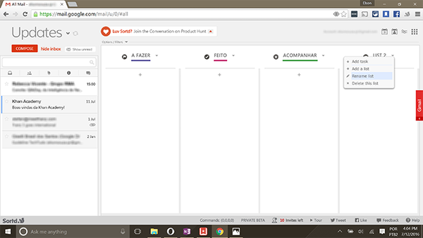 Sortd transforma seu Gmail em um app de tarefas; veja como funciona