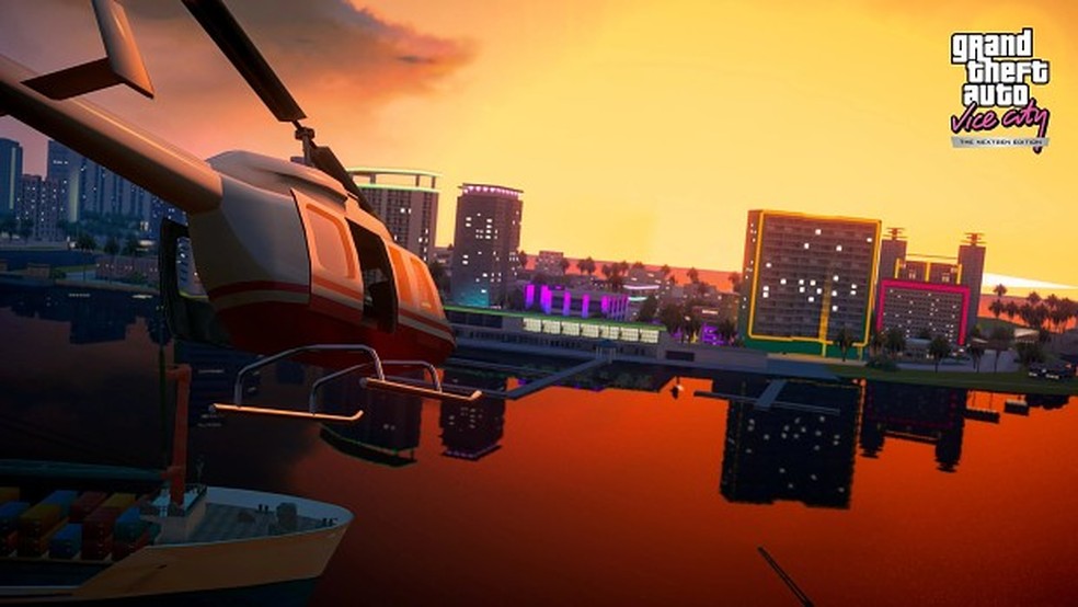 Inicio o jogo para ter a primeira experiência em GTA: Vice City NextGen Edition — Foto: Reprodução/Fukutoshinimodoru