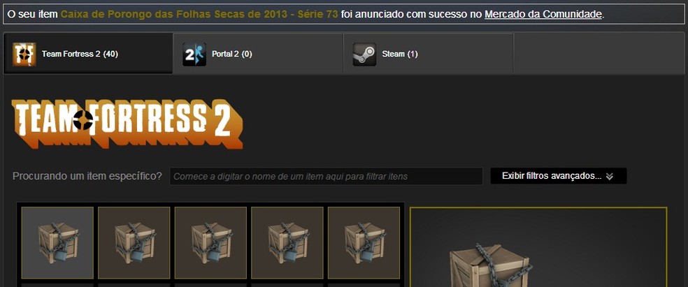 Steam: como vender um item no Mercado